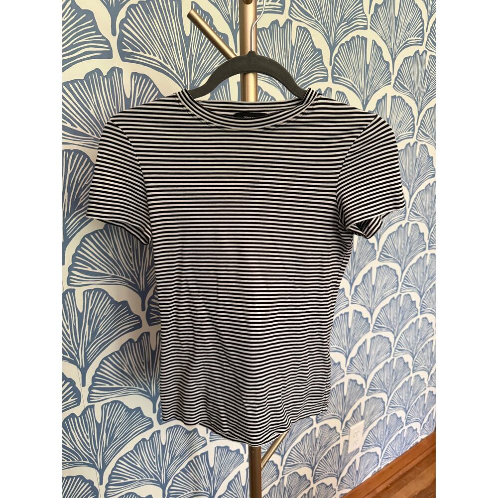 Theory Tiny Striped Tee T-Shirt Sz. P (US Size 0-2) MSRP $150